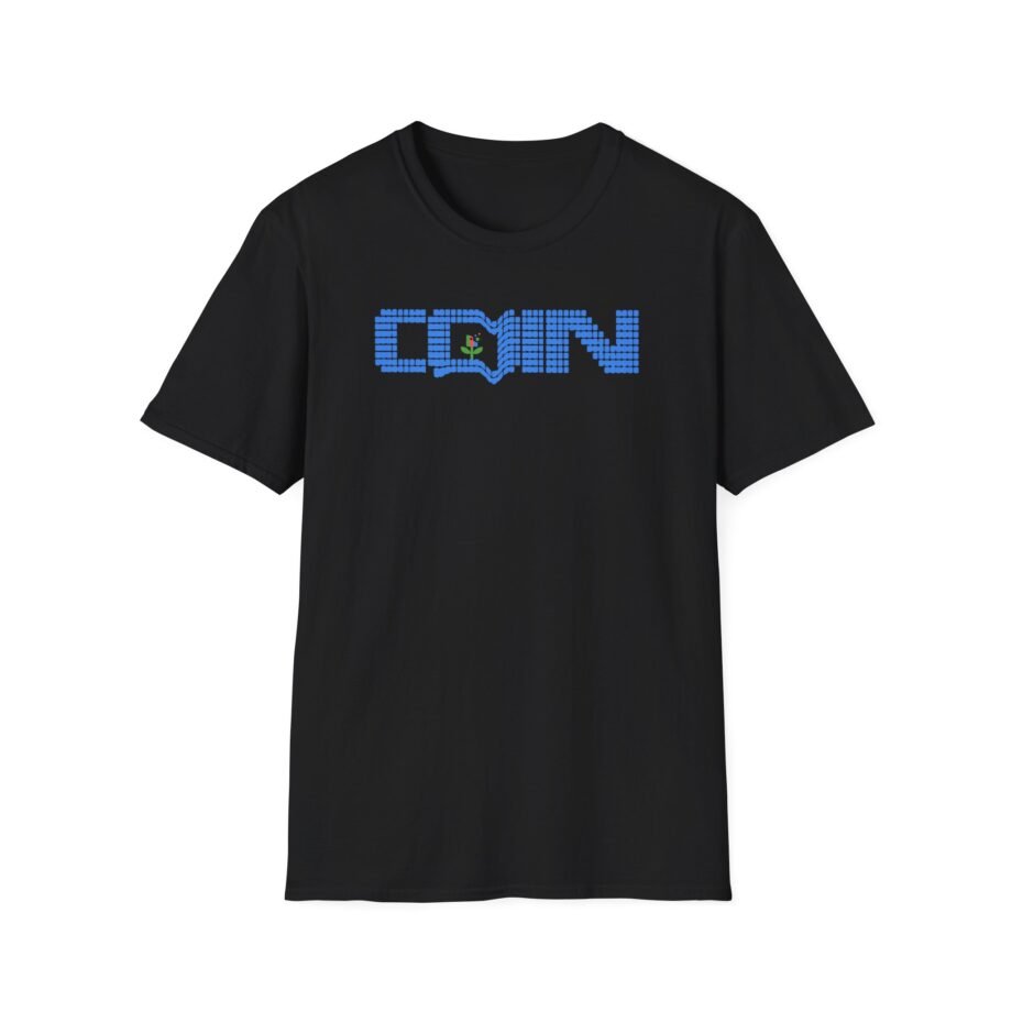 Coin LCD Flower Unisex Softstyle T-shirt