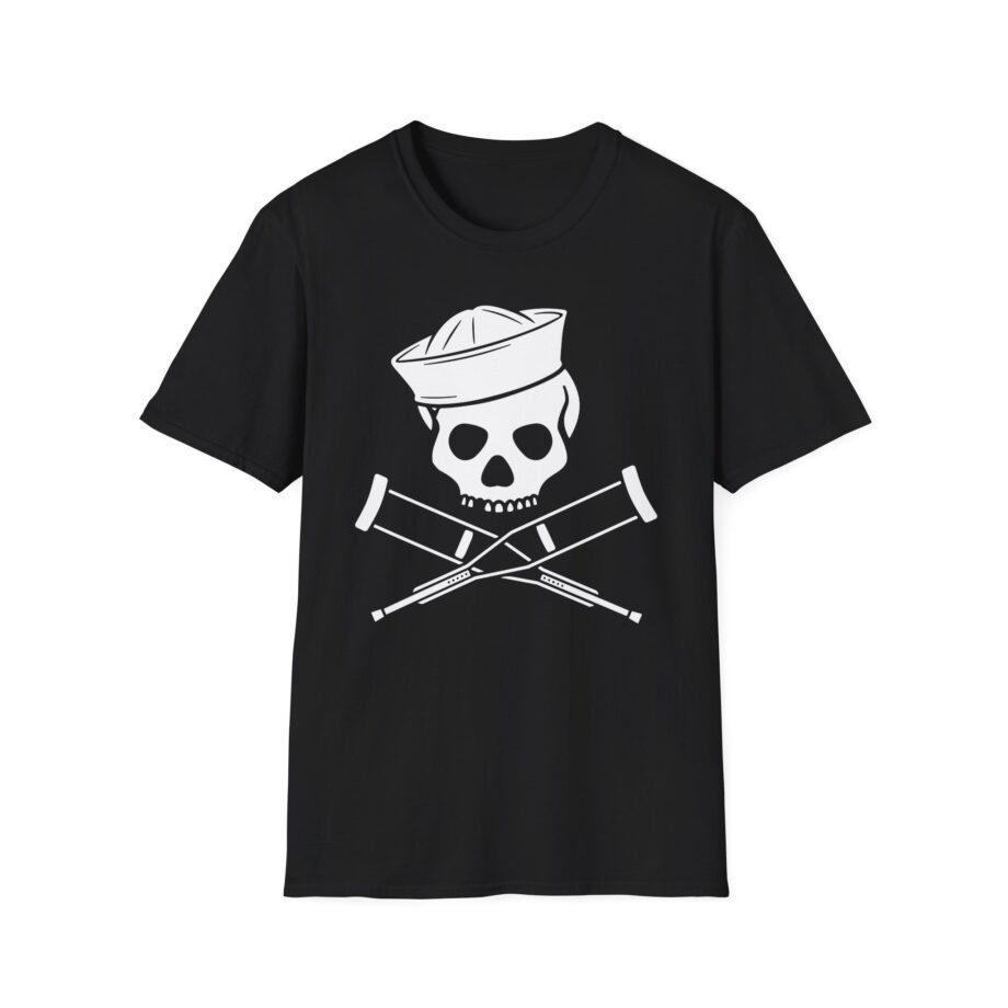 Jackass Sailor Skull & Crossbones Unisex Softstyle T-shirt