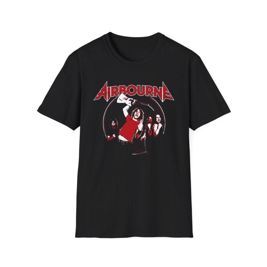Airbourne Fist Pumping Unisex Softstyle T-shirt
