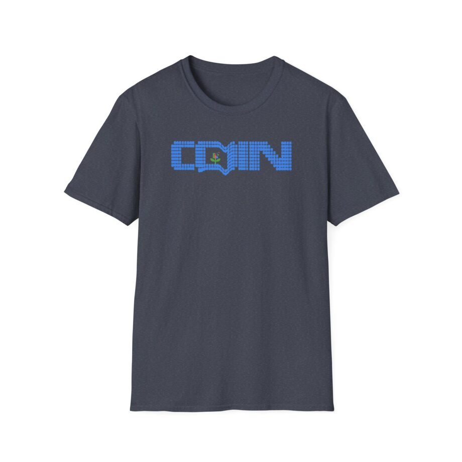 Coin LCD Flower Unisex Softstyle T-shirt