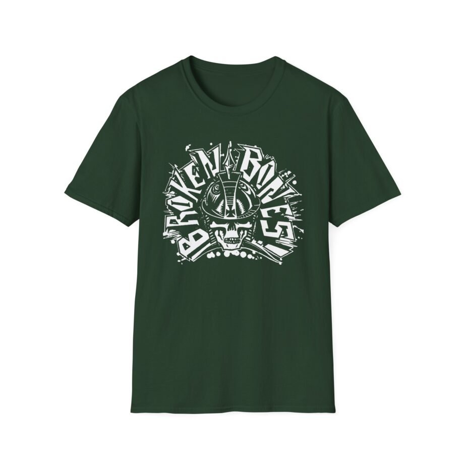 Broken Bones Skull Unisex Softstyle T-shirt