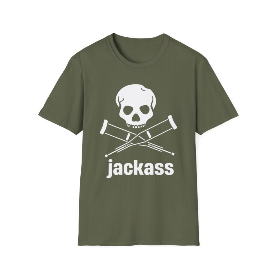 Jackass Sailor Skull & Crossbones Unisex Softstyle T-shirt