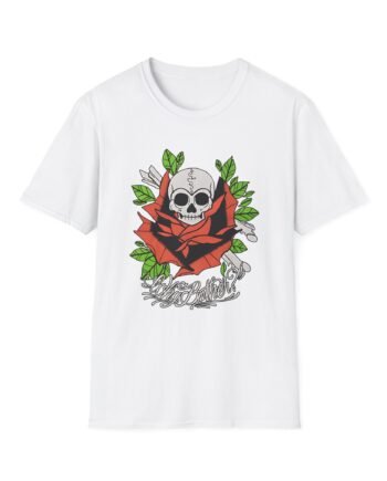 Why Bother Skull Rose Unisex Softstyle T-shirt