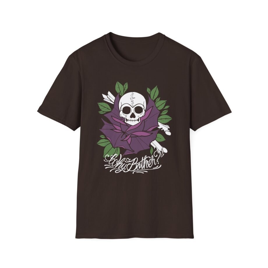 Why Bother? Skull Rose Unisex Softstyle T-shirt