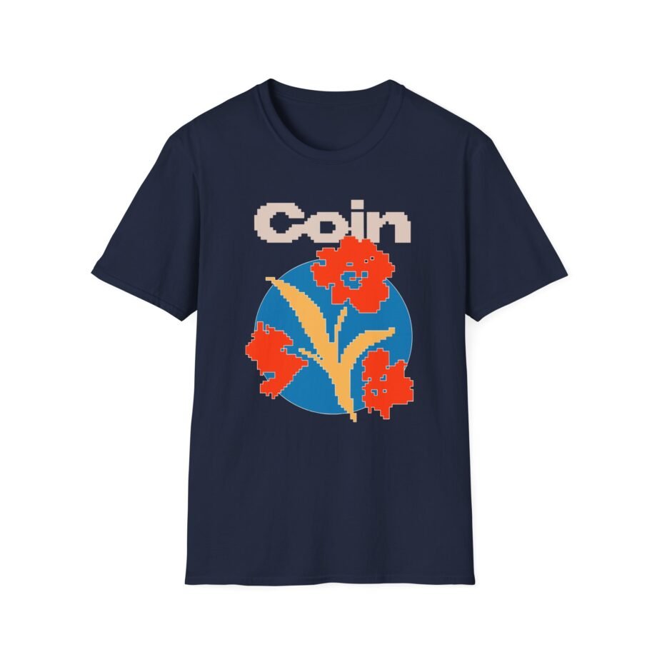 Coin Pixel Flower Unisex Softstyle T-shirt