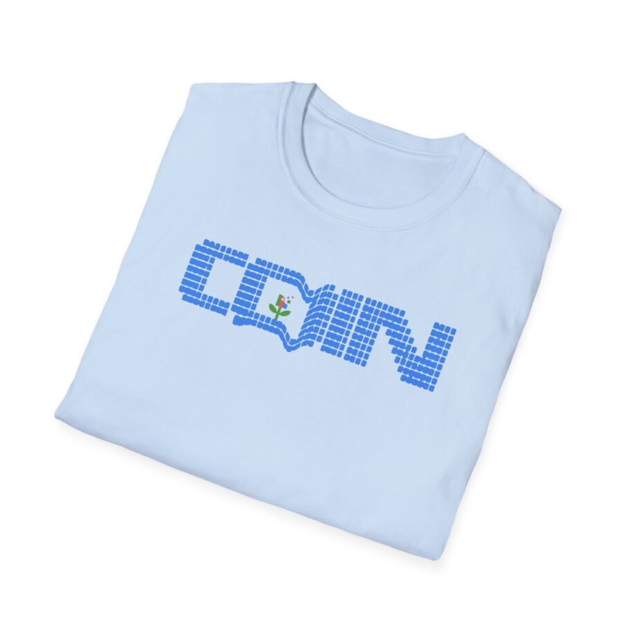 Coin LCD Flower Unisex Softstyle T-shirt