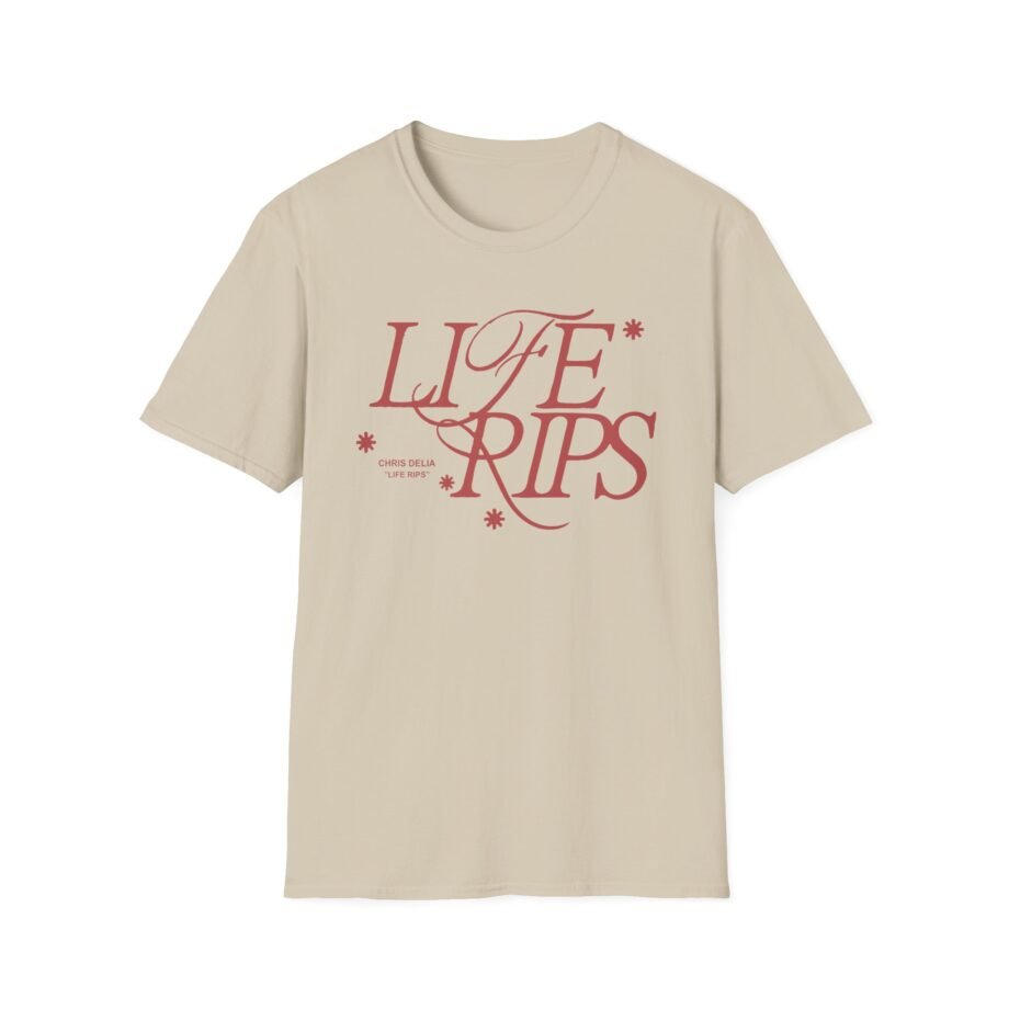 Chris D Elia Life Rips Happy Unisex Softstyle T-shirt