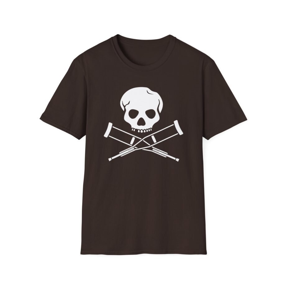 Jackass Skull and Crutches Unisex Softstyle T-shirt