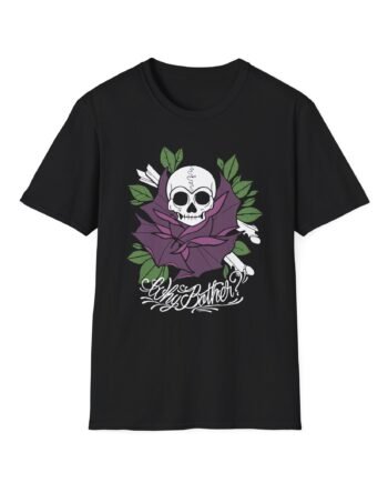 Why Bother? Skull Rose Unisex Softstyle T-shirt