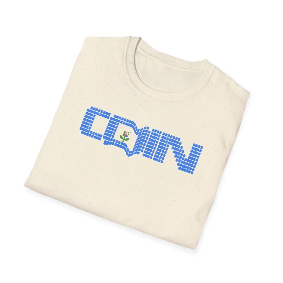 Coin LCD Flower Unisex Softstyle T-shirt