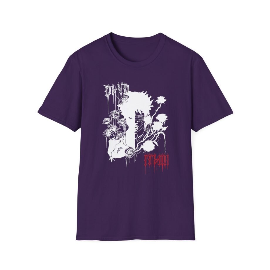 D4vd Anime Boy With Roses Unisex Softstyle T-shirt