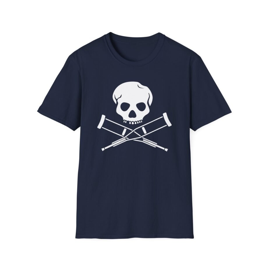 Jackass Skull and Crutches Unisex Softstyle T-shirt