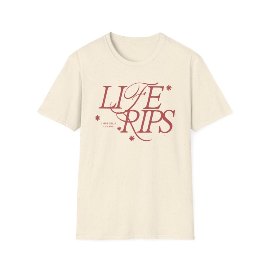 Chris D Elia Life Rips Happy Unisex Softstyle T-shirt