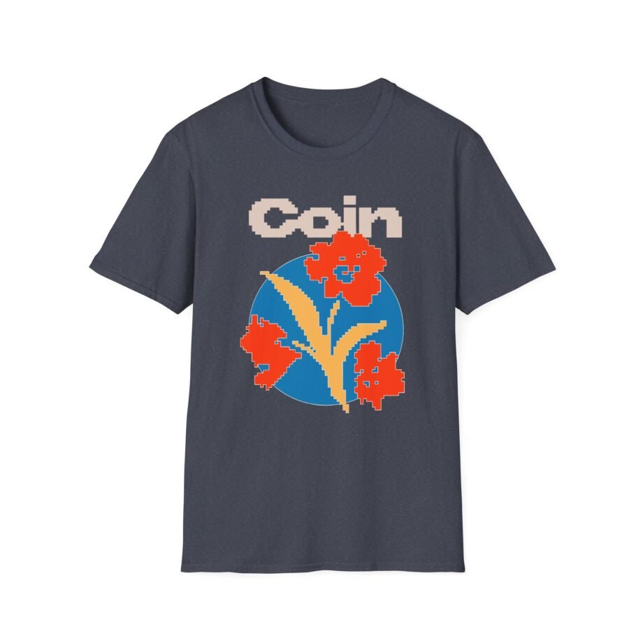 Coin Pixel Flower Unisex Softstyle T-shirt