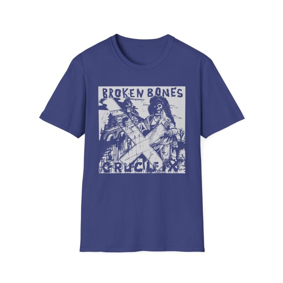 Broken Bones Crucifix Unisex Softstyle T-shirt