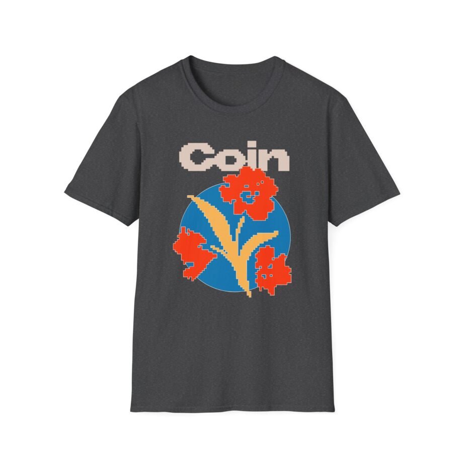Coin Pixel Flower Unisex Softstyle T-shirt
