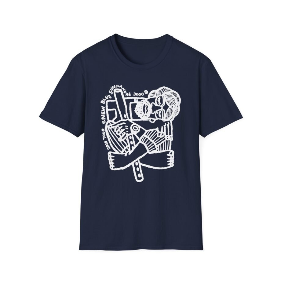 Andre 3000 Flute Art Unisex Softstyle T-shirt