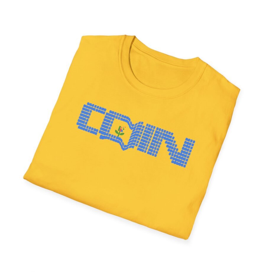 Coin LCD Flower Unisex Softstyle T-shirt