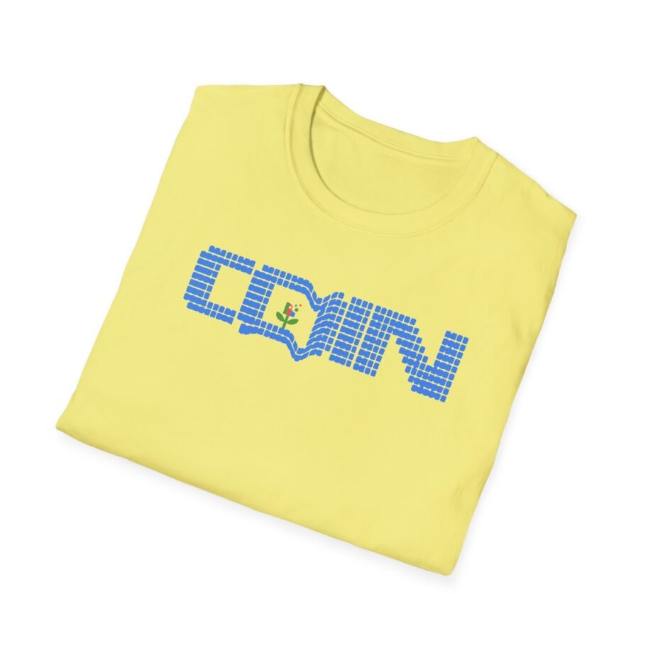 Coin LCD Flower Unisex Softstyle T-shirt