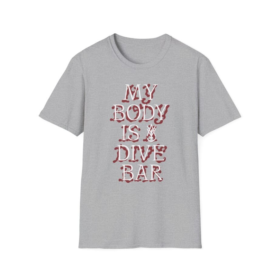 Amigo the Devil My Body is Dive Bar Unisex Softstyle T-shirt