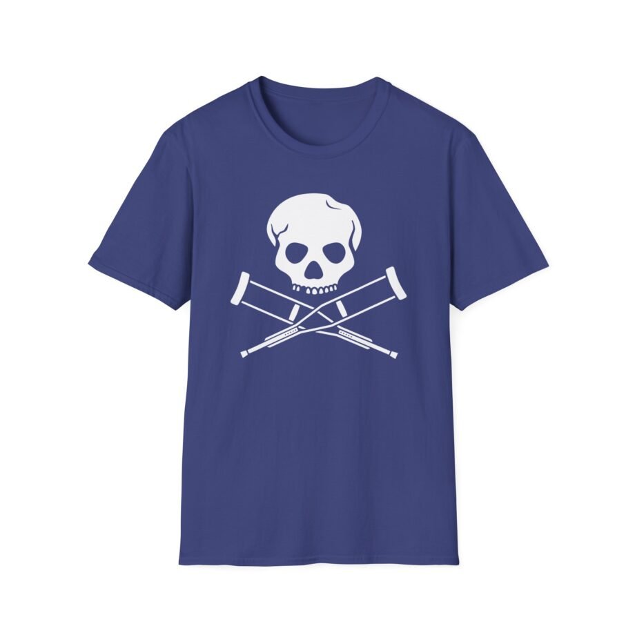 Jackass Skull and Crutches Unisex Softstyle T-shirt
