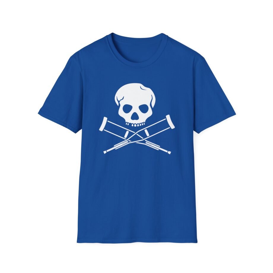 Jackass Skull and Crutches Unisex Softstyle T-shirt