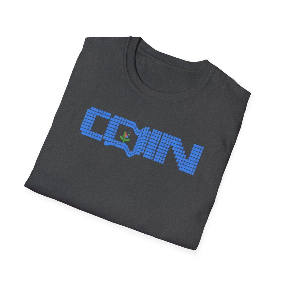 Coin LCD Flower Unisex Softstyle T-shirt