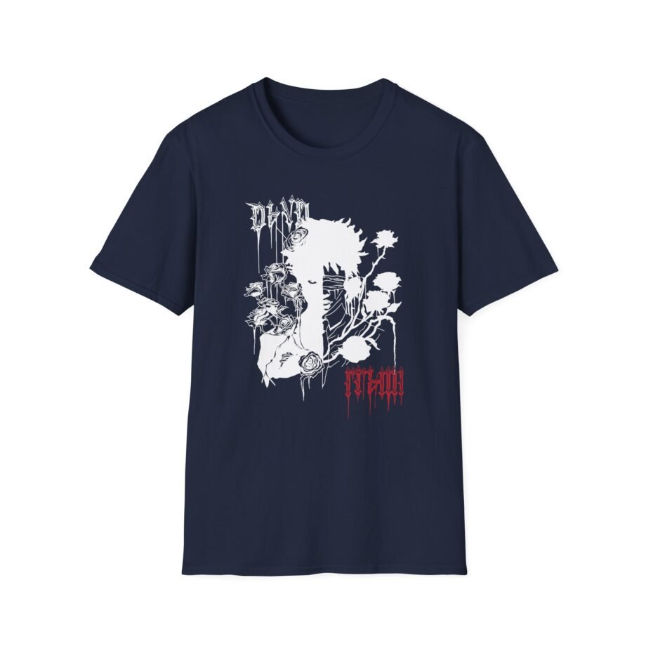 D4vd Anime Boy With Roses Unisex Softstyle T-shirt