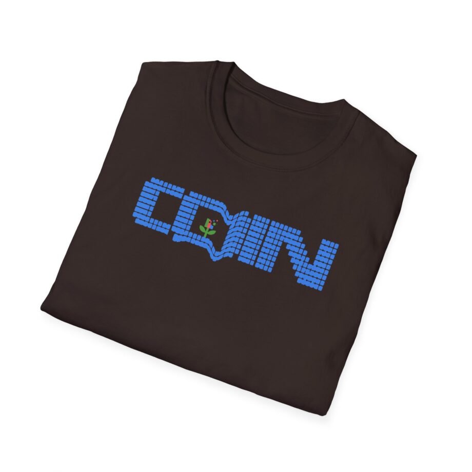 Coin LCD Flower Unisex Softstyle T-shirt