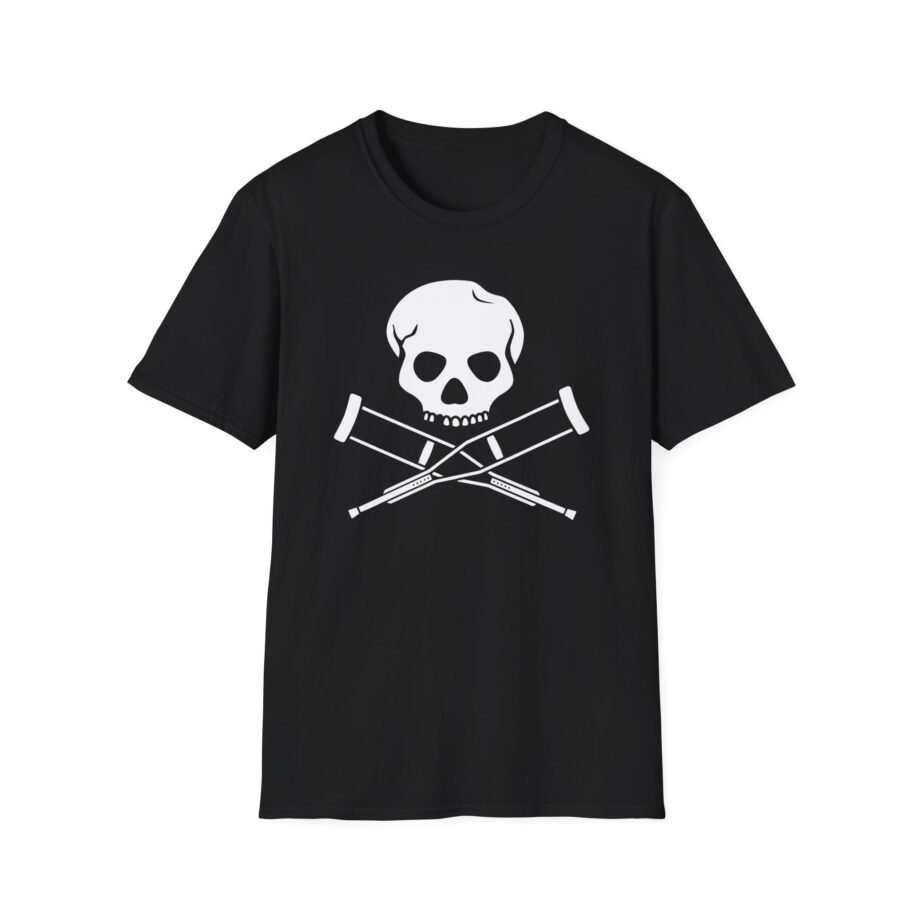 Jackass Skull and Crutches Unisex Softstyle T-shirt