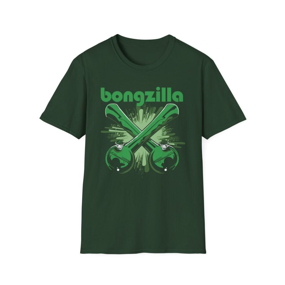 Bongzilla Crossed Bongs Unisex Softstyle T-shirt