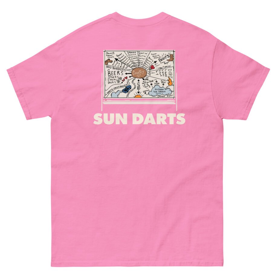 Letterkenny Sun Darts Chalkboard Unisex classic tee
