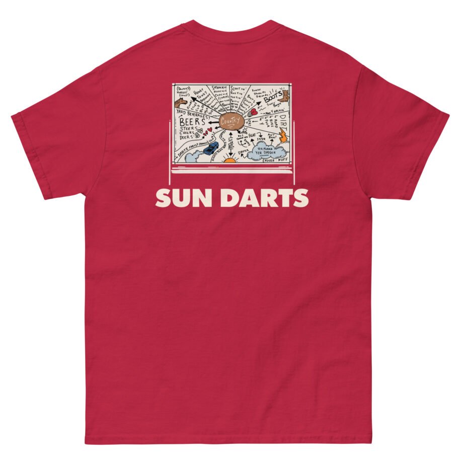 Letterkenny Sun Darts Chalkboard Unisex classic tee