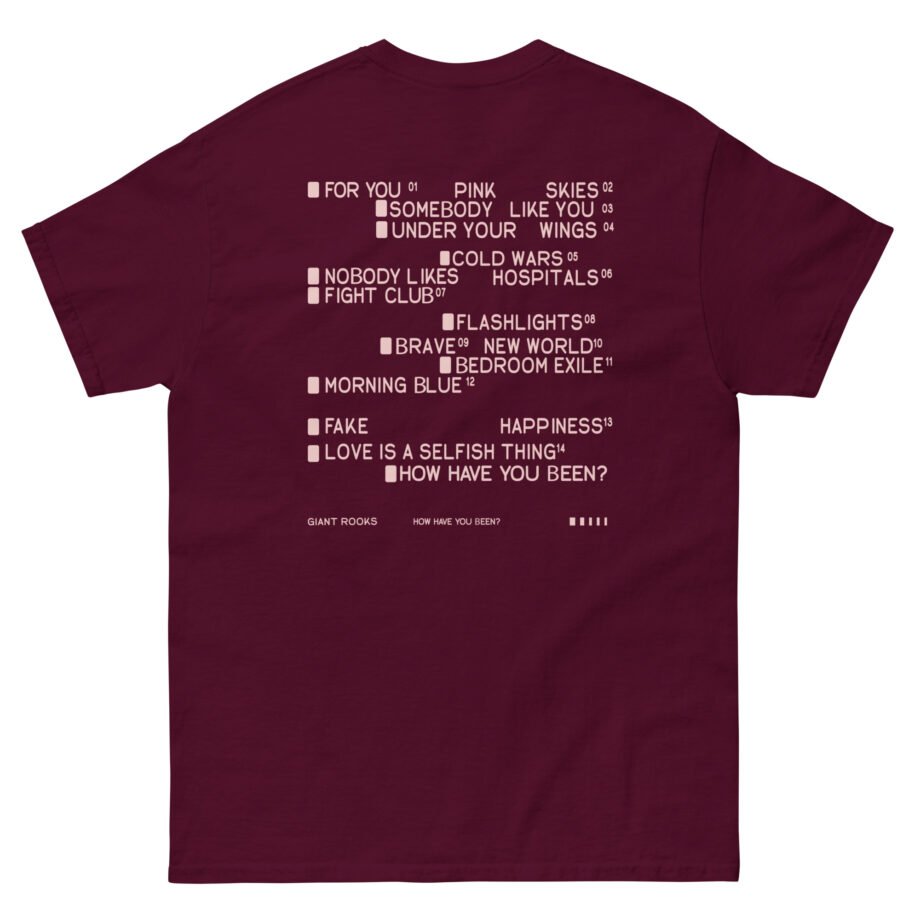 Giant Rooks Tracklisting Unisex classic tee