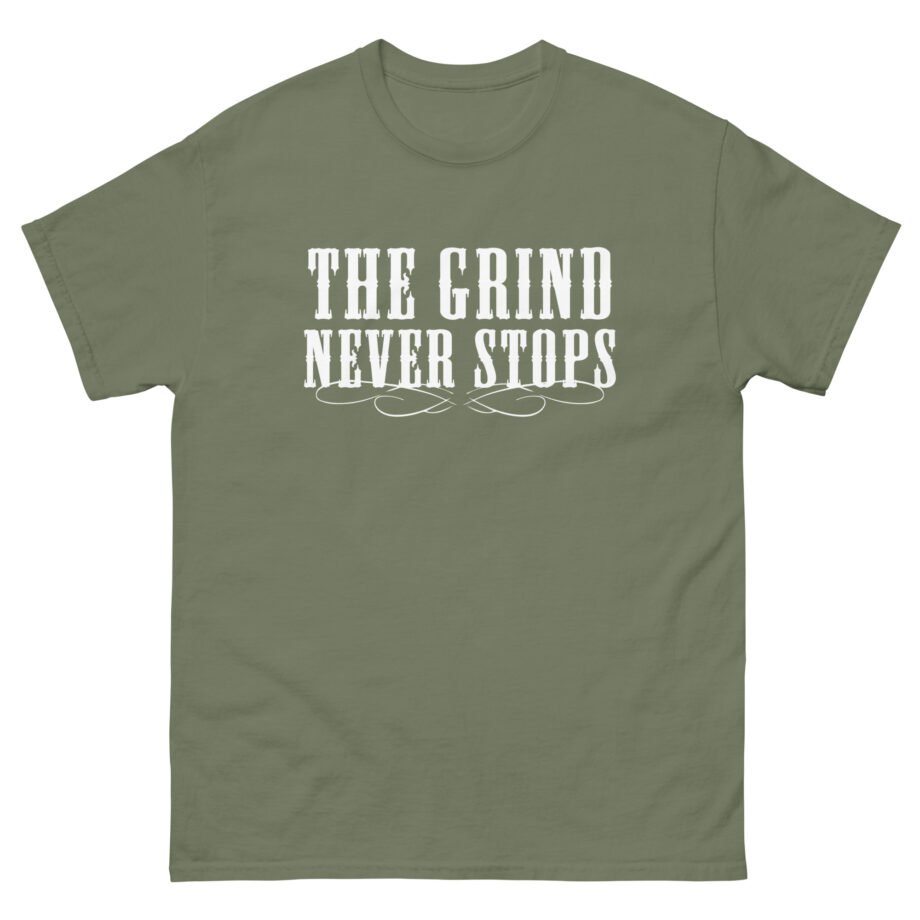 Young Smokes the Grind Never Stops Unisex classic tee