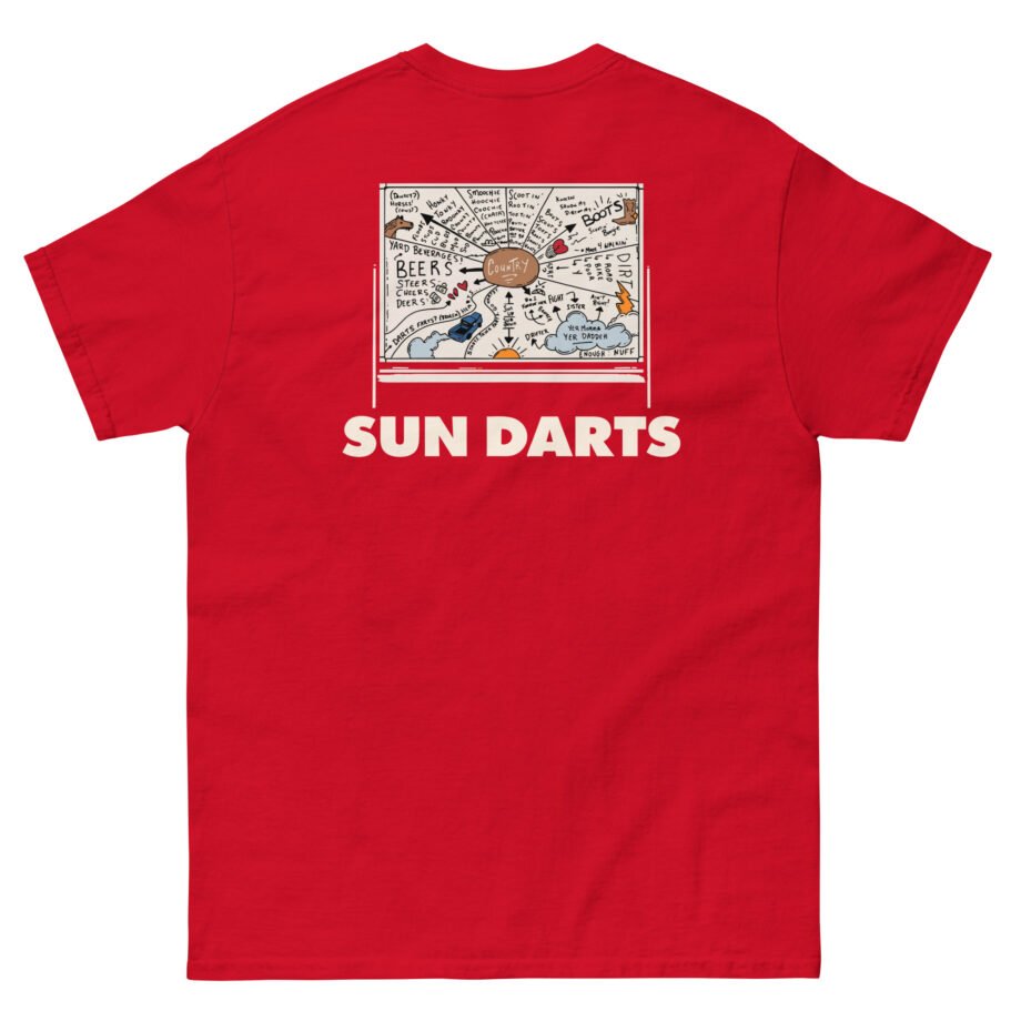 Letterkenny Sun Darts Chalkboard Unisex classic tee