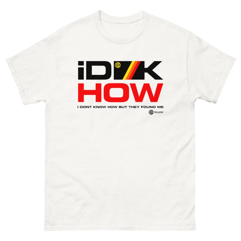 iDKHOW Striped Box Gold Unisex classic tee
