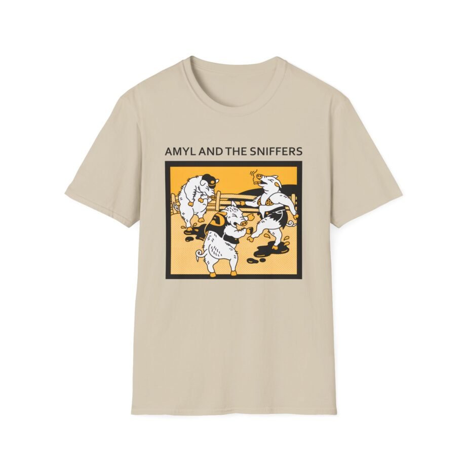Amyl and the Sniffers Pigs Unisex Softstyle T-Shirt