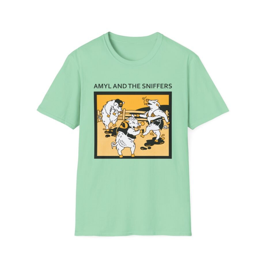 Amyl and the Sniffers Pigs Unisex Softstyle T-Shirt