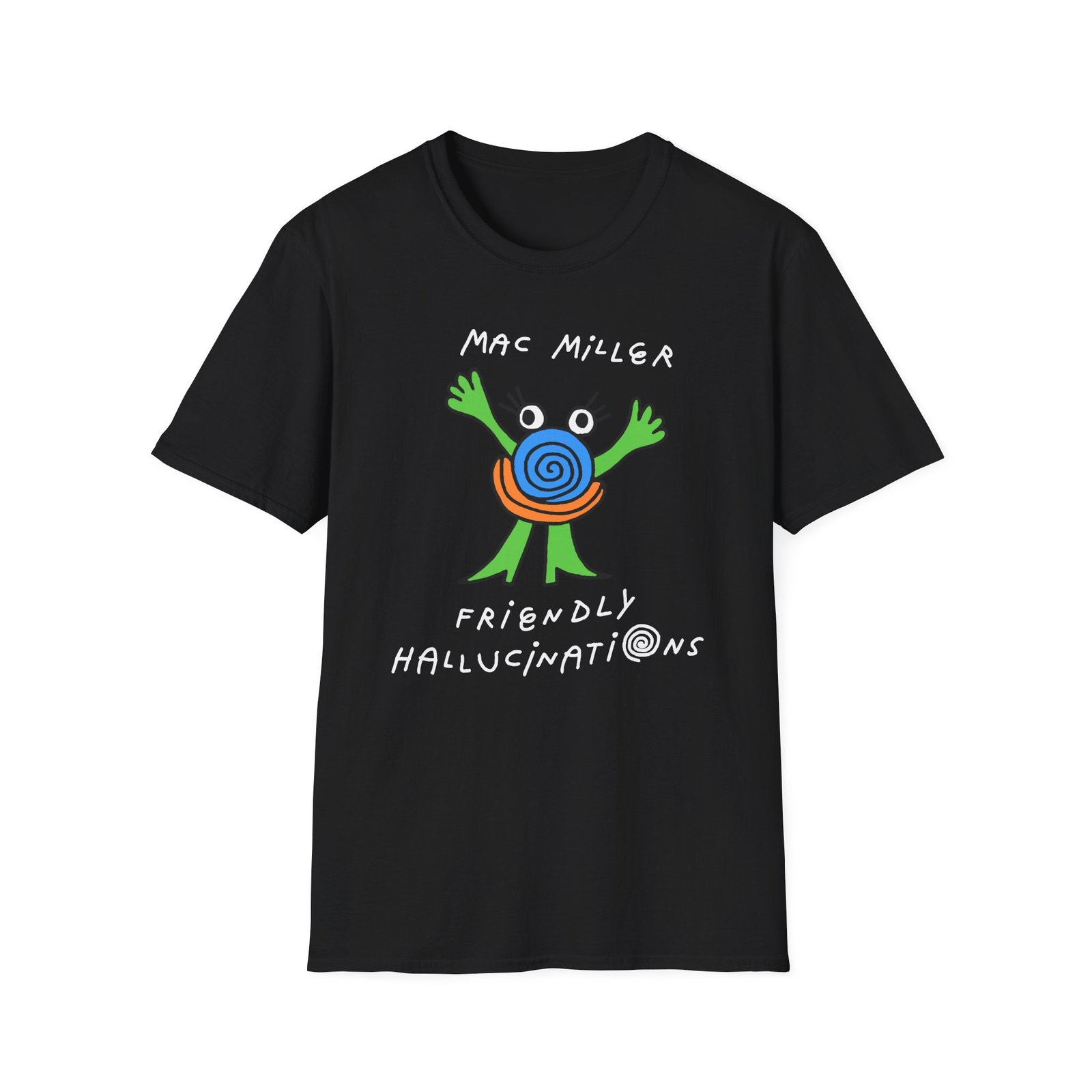 Mac Miller Friendly Hallucinations Unisex Softstyle T-shirt