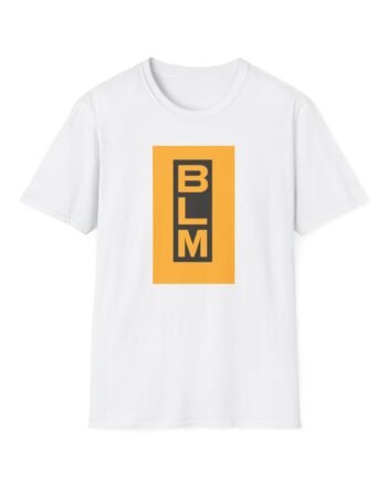 Black Lives Matter Blm Vertical Box Logo Unisex Softstyle T-shirt