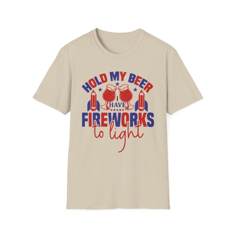 Hold My Beer  4th of July Unisex Softstyle T-shirt
