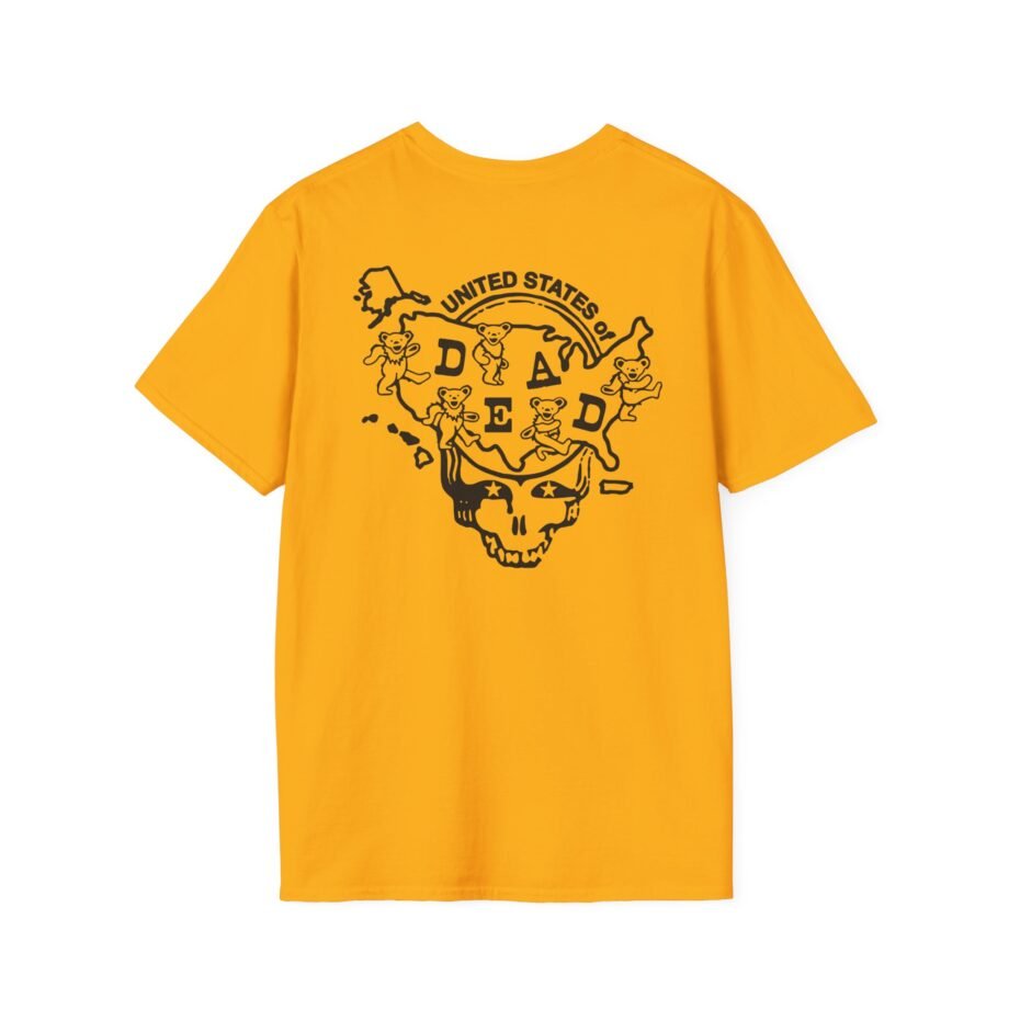 California United States of Dead Unisex Softstyle T-shirt