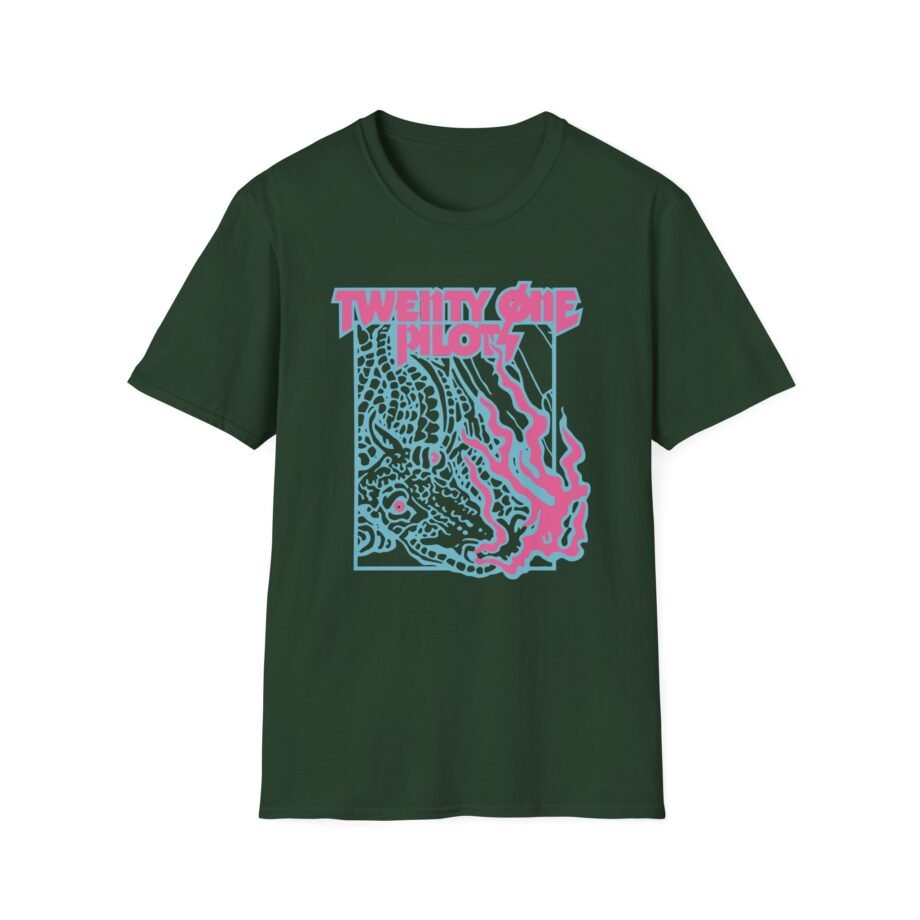 Twenty One Pilots Trash Flames Band Unisex Softstyle T-Shirt
