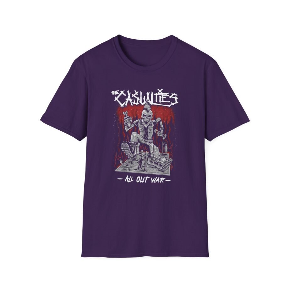 Casualties All Out War Unisex Softstyle T-shirt