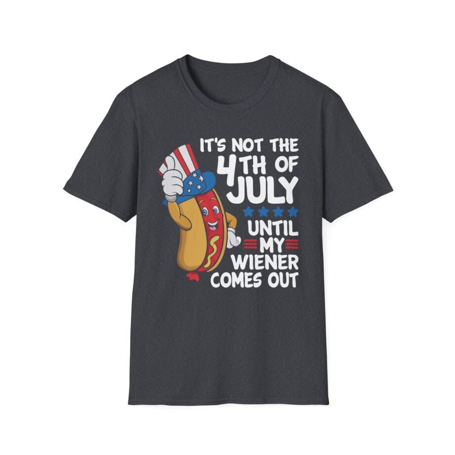 4th of July Funny Wiener Unisex Softstyle T-shirt