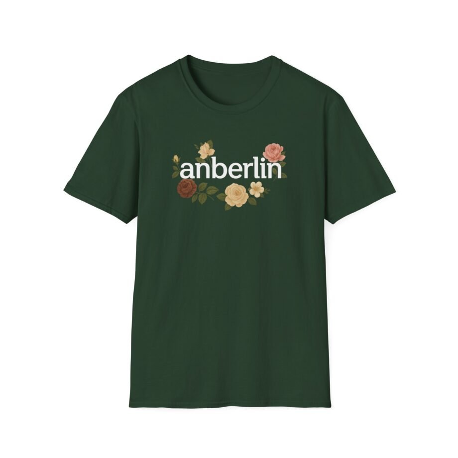 Anberlin Floral Unisex Softstyle T-shirt