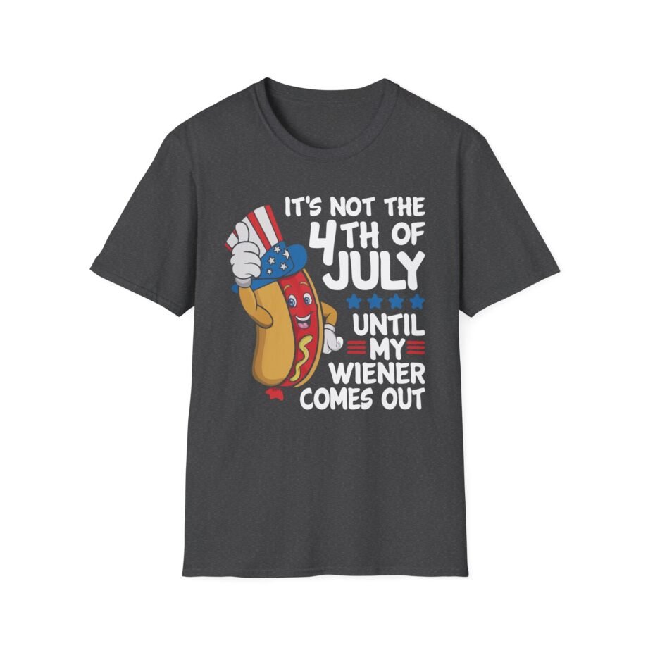 4th of July Funny Wiener Unisex Softstyle T-shirt