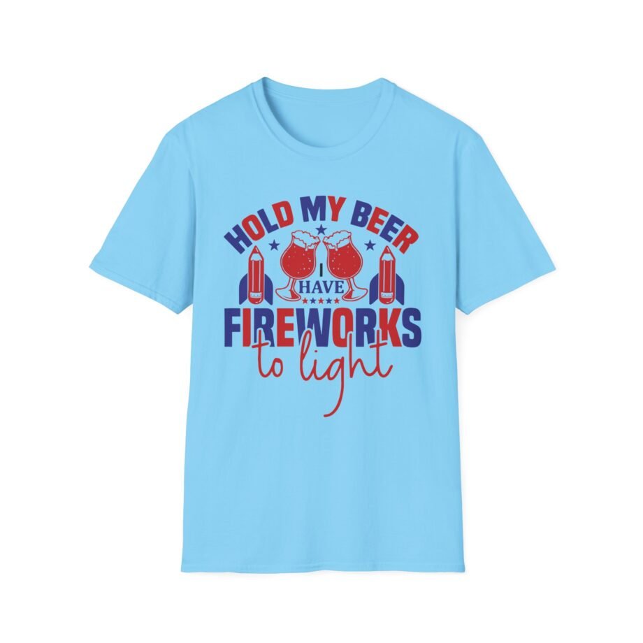 Hold My Beer  4th of July Unisex Softstyle T-shirt