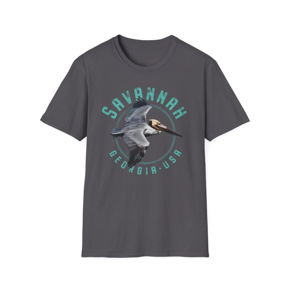 Savannah Georgia Pelican Unisex Softstyle T-Shirt